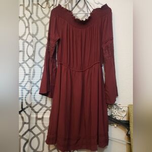 Burgandy dress